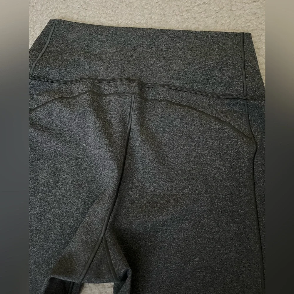 Adidas Compression Women's Leggings Sz Medium - Charcoal Gray - Picture 7 of 10